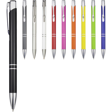 Logotrade promotional products photo of: Moneta recycled aluminium ballpoint pen (blue ink)