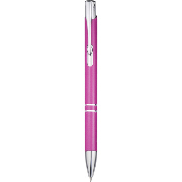 Logo trade promotional items image of: Moneta recycled aluminium ballpoint pen (blue ink)