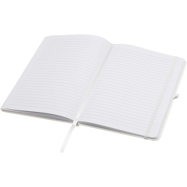 Logotrade promotional product picture of: Teak A5 recycled hard cover notebook with lined pages