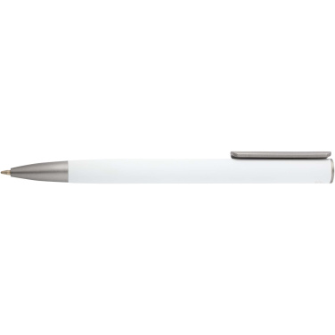 Logo trade promotional items image of: Ziguur recycled aluminium ballpoint pen (black ink)