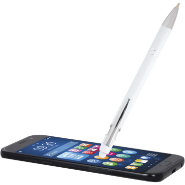 Logotrade promotional item picture of: Kish ballpoint pen with silver finish (black ink)