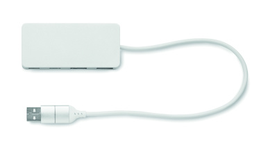 Logo trade promotional items picture of: USB hub 4 ports 27,5 cm