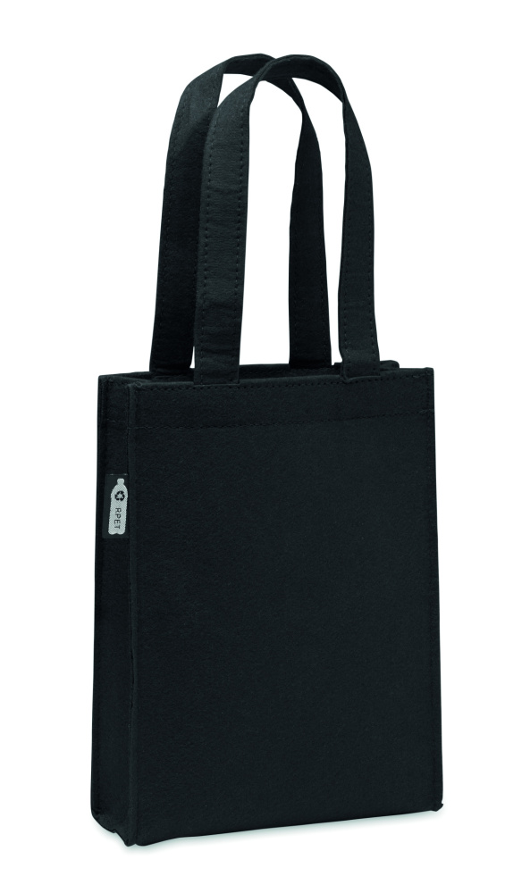 Logo trade promotional gifts image of: Small RPET felt gift bag
