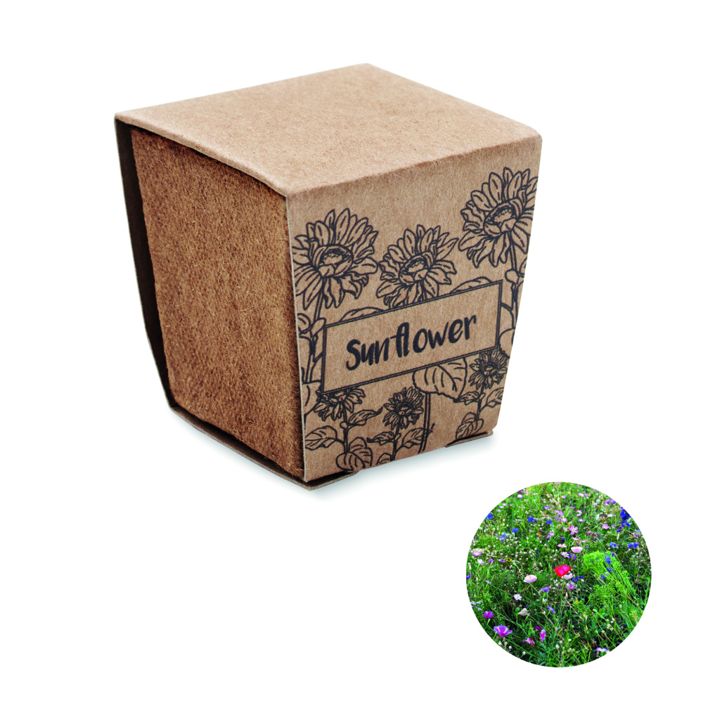 Logotrade promotional item picture of: Sunflower growing kit