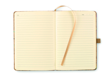 Logo trade promotional giveaway photo of: A5 cork coloured notebook