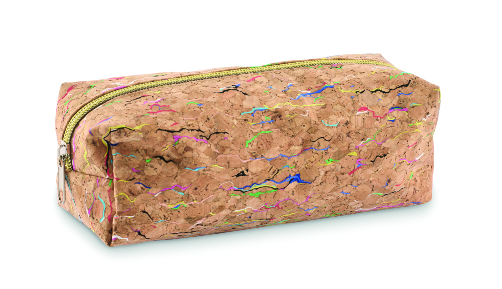 Logotrade corporate gift image of: Coloured cork pencil case
