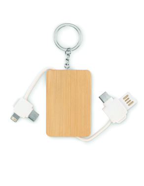 Logo trade corporate gifts picture of: Key ring charging cable