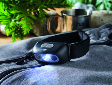 Logo trade corporate gifts image of: Rechargeable LED head torch