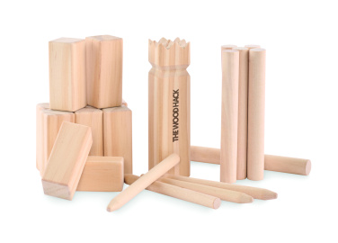 Logo trade promotional giveaways picture of: Pinewood outdoor throwing game