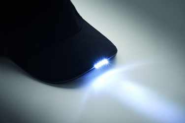 Logo trade promotional giveaway photo of: 5 panel LED cotton cap 220gr/m²