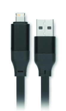 Logo trade promotional giveaways image of: 60W cable keyring recycled ABS