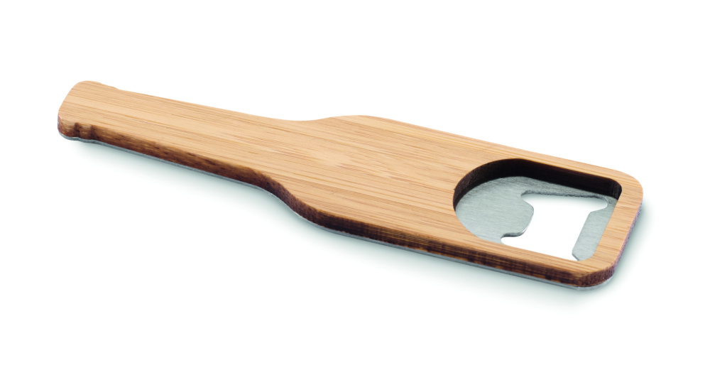 Logo trade promotional gifts image of: Bamboo bottle opener