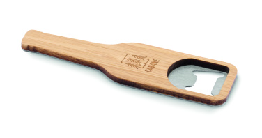 Logo trade promotional products image of: Bamboo bottle opener