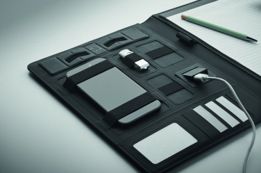 Logo trade promotional gifts image of: A4 folder and wireless charger