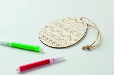 Logotrade corporate gift picture of: Wooden egg painting set