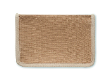 Logotrade promotional merchandise photo of: Jute and canvas cooler bag 3L