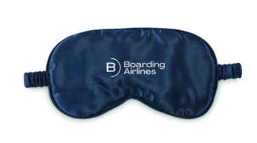 Logo trade promotional gifts image of: Soft polyester eye mask