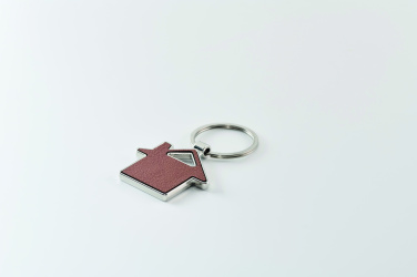 Logo trade promotional merchandise picture of: House shaped key ring