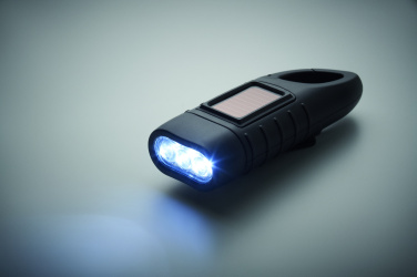 Logotrade promotional products photo of: Solar torch with dynamo crank