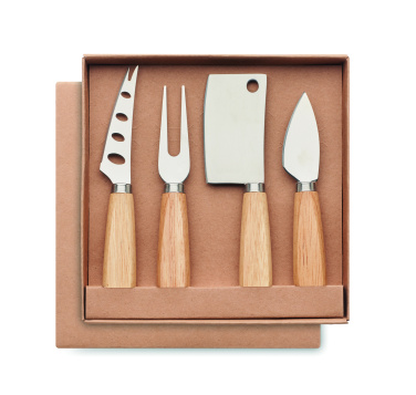 Logo trade promotional products picture of: Set of 4 cheese knives