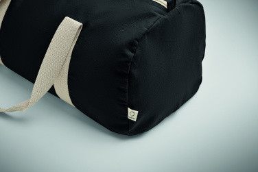 Logo trade promotional products image of: Recycled cotton sports bag