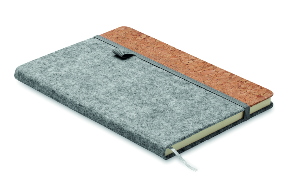 Logotrade promotional product picture of: A5 RPET cork notebook