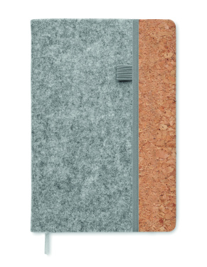Logo trade business gift photo of: A5 RPET cork notebook