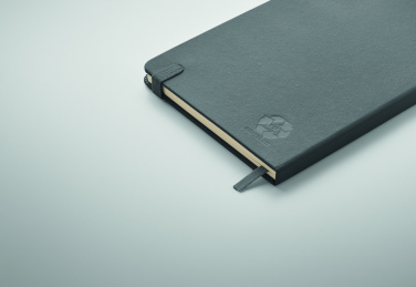 Logo trade corporate gifts picture of: Recycled Leather A5 notebook