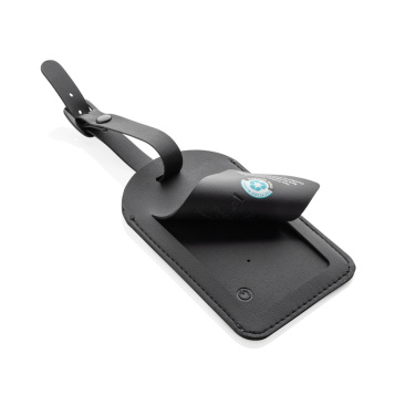 Logo trade corporate gifts picture of: Globetrack RCSrPolyester luggage tag with worldwide locating