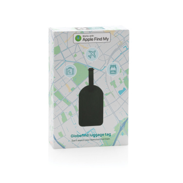 Logo trade advertising product photo of: Globetrack RCSrPolyester luggage tag with worldwide locating