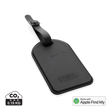 Logo trade business gifts image of: Globetrack RCSrPolyester luggage tag with worldwide locating