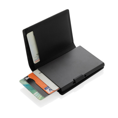 Logo trade promotional items image of: Seekcard RCS rpolyester card wallet with worldwide locating