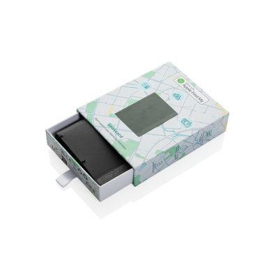 Logotrade business gift image of: Seekcard RCS rpolyester card wallet with worldwide locating