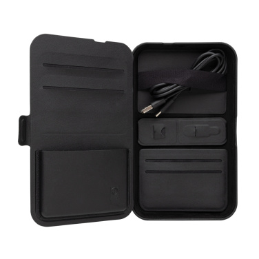 Logotrade promotional merchandise picture of: Swiss Peak RCS recycled travel case with 3 in 1 charger