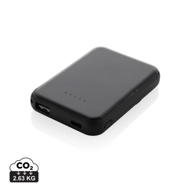 Logo trade advertising products picture of: Stellar RCS recycled plastic 5000 mah 5W magnetic powerbank
