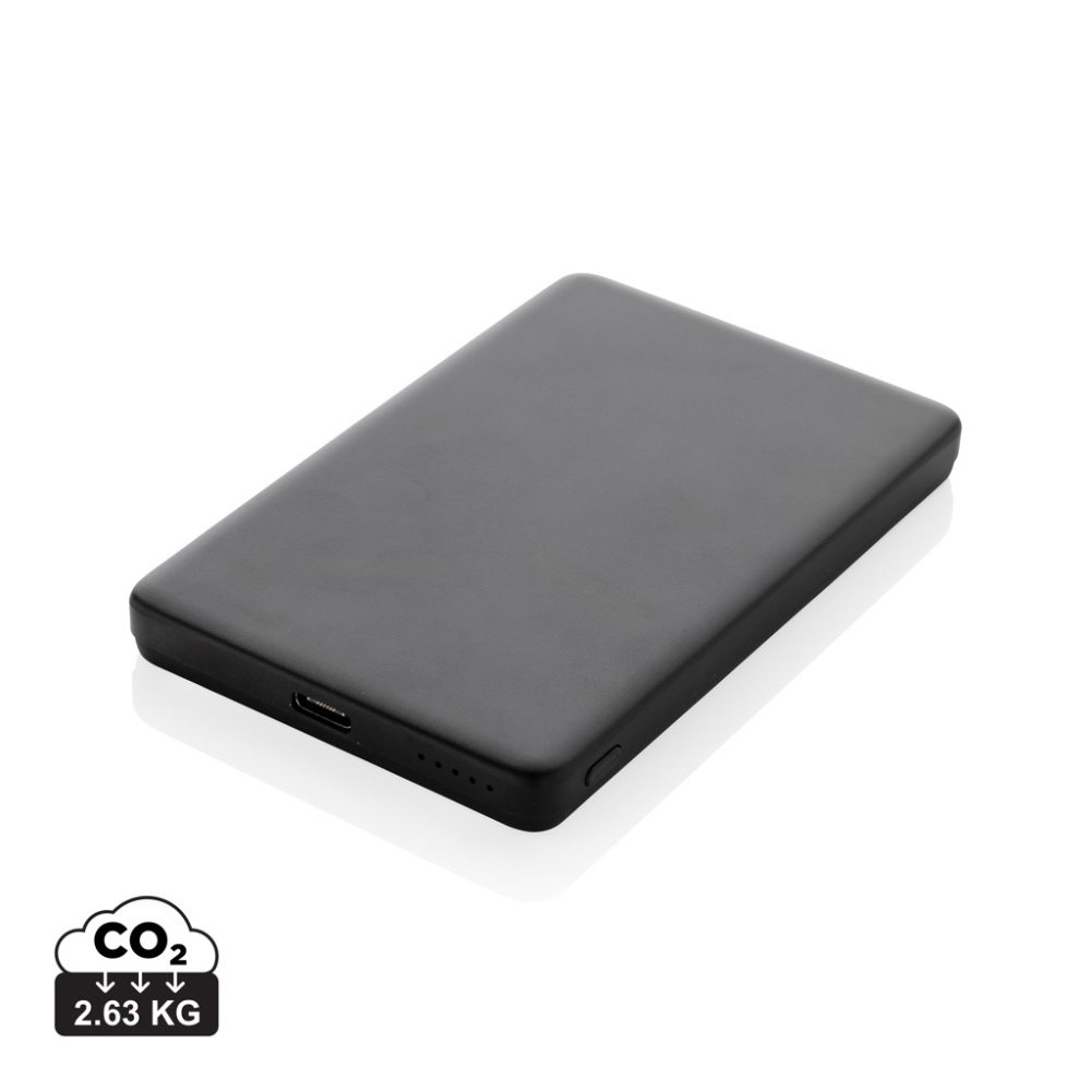 Logo trade promotional giveaways picture of: Orion RCS recycled aluminum 5000 mah 5W magnetic powerbank