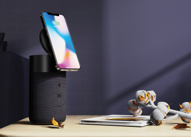 Logotrade promotional giveaway image of: Urban Vitamin Anaheim RCS recycled 10W speaker 15W charger