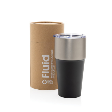 Logo trade promotional giveaways image of: Fluid RCS certified recycled steel tumbler 500ml