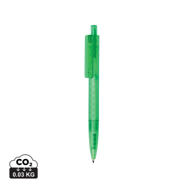Logo trade promotional gift photo of: X3 GRS recycled PC plastic pen frosted