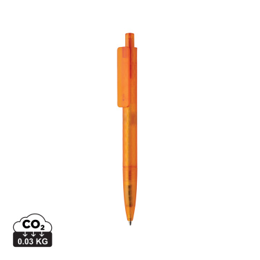 Logo trade promotional giveaways picture of: X3 GRS recycled PC plastic pen frosted