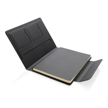 Logotrade promotional item image of: Stuart RCS certified RPU magnetic A5 portfolio