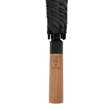 Logo trade promotional product photo of: Tony  Aware™ RPET 30 inch acacia auto open umbrella