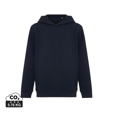 Logo trade advertising products image of: Iqoniq Yengo kids recycled cotton hoodie with sidepockets
