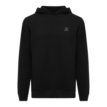 Logo trade business gifts image of: Iqoniq Yengo recycled cotton hoodie with sidepockets
