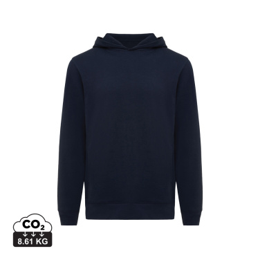 Logo trade promotional merchandise image of: Iqoniq Yengo recycled cotton hoodie with sidepockets