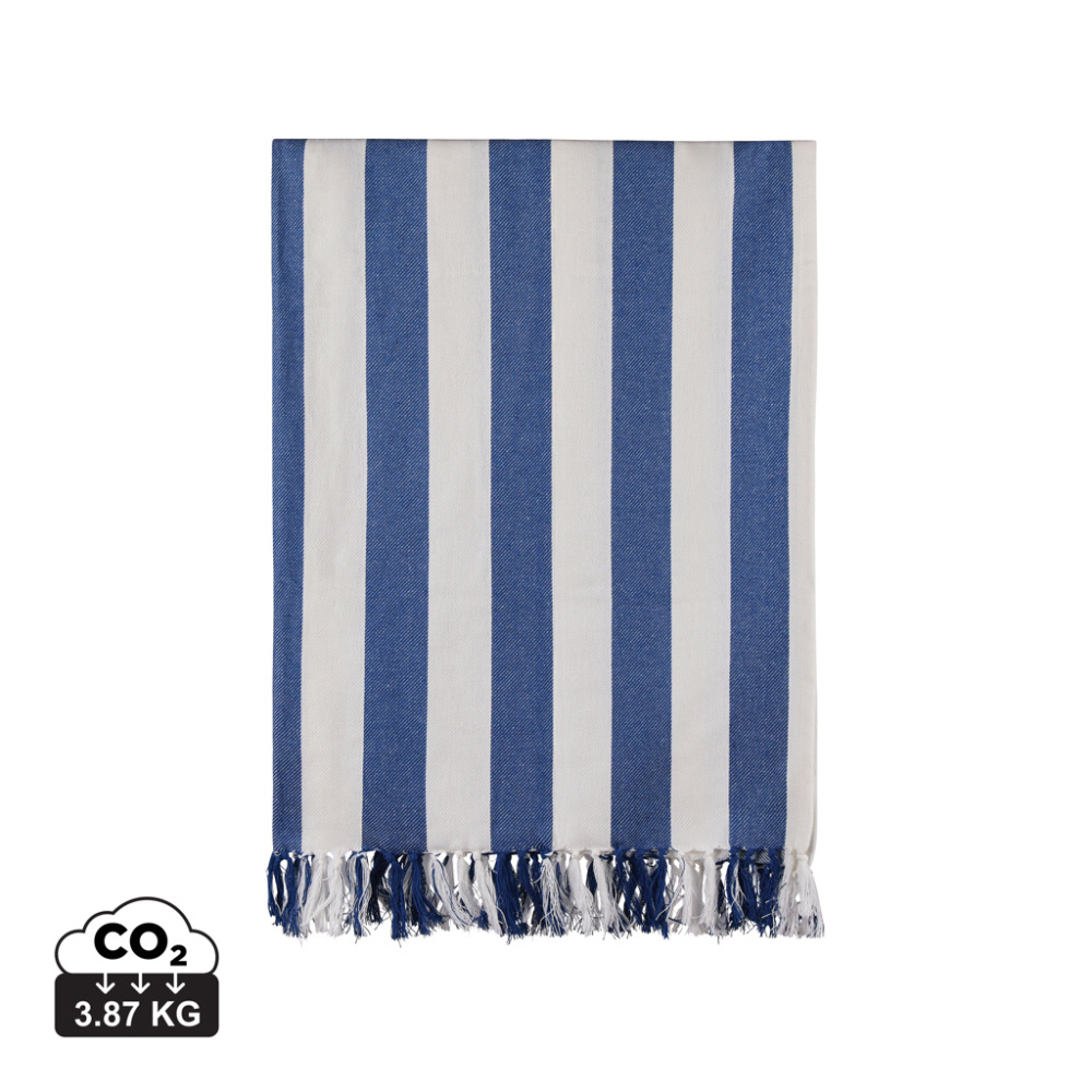 Logotrade advertising product picture of: VINGA Ornos GRS recycled cotton hammam towel