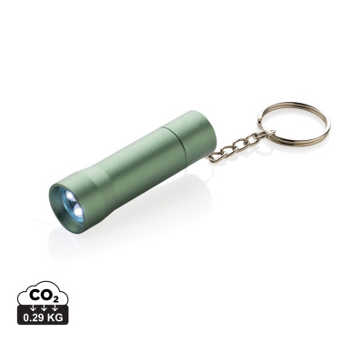Logotrade promotional gift picture of: Flash RCS recycled aluminium keychain torch