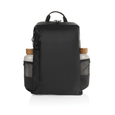 Logotrade promotional giveaway image of: Lima Aware™ RPET water resistant 15.6 laptop backpack