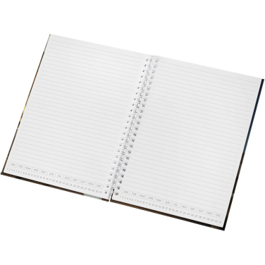 Logo trade promotional products image of: Desk-Mate® A5 hard cover undated diary