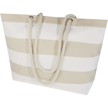 Logo trade promotional merchandise photo of: Florida 270 g/m² GRS recycled beach tote bag 18L